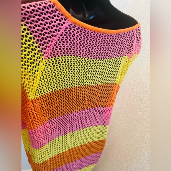 Multiple color Fish Net dress/shirt - Picture 2 of 3